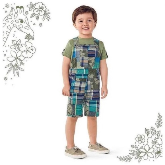 Gymboree plaid overalls - Picture 6 of 8